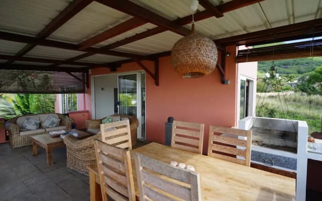 Ocean View Guesthouse in Tamarin, Pool, Sunset