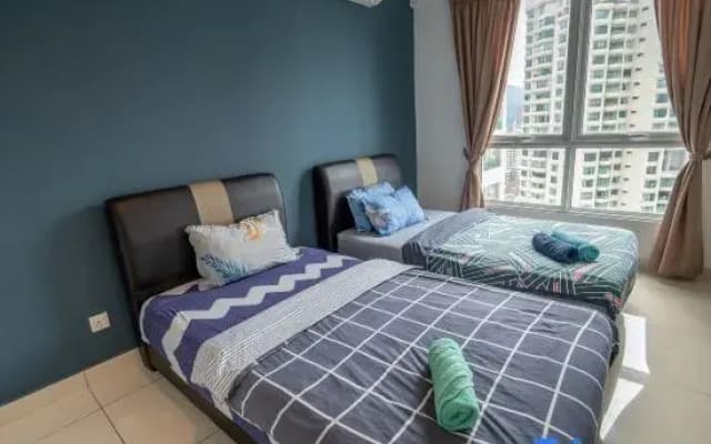 2-bedroom condo with free parking on premises.