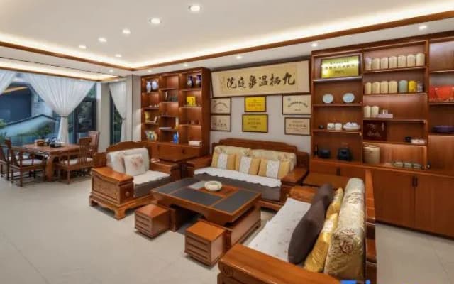 Jiuxi · Mountain Mist Half Hidden | Valley · 360° Hillside City View Hot Spring Homestay