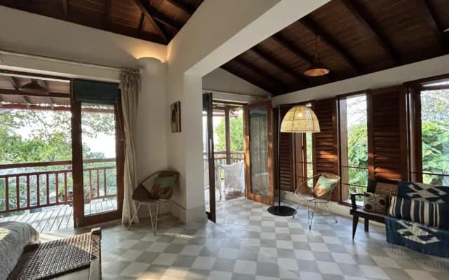 SaffronStays Stella Maris Beach House - 5BR pet-friendly beachfront estate with yoga pavilion, luxur