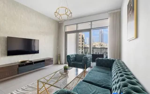 2BR + M with Burj Khalifa View | Near Dubai Mall