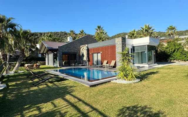 Вилла 4 Bedroom for Rent with Sea View in Bodrum Yalıkavak BD4150
