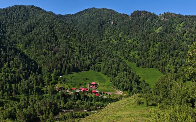 База отдыха ЭКО отель в горах Алтая Шале Леший