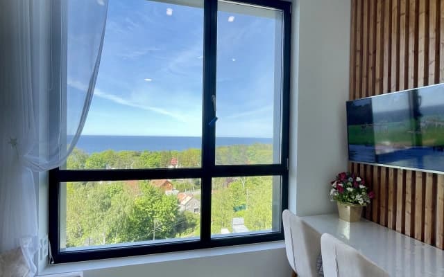 Апартаменты с видом на море на 10 этаже в комплексе Кристалл & Балтик-SPA