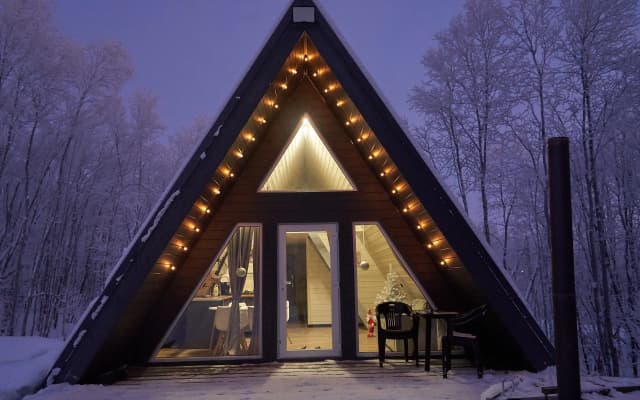 Частный дом A-Frame в лесу в 6 км от Мурманска
