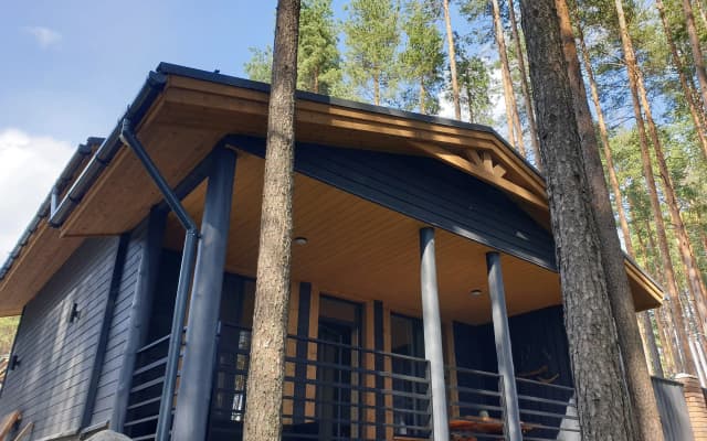 Частный дом в сосновом бору на берегу Онежского озера