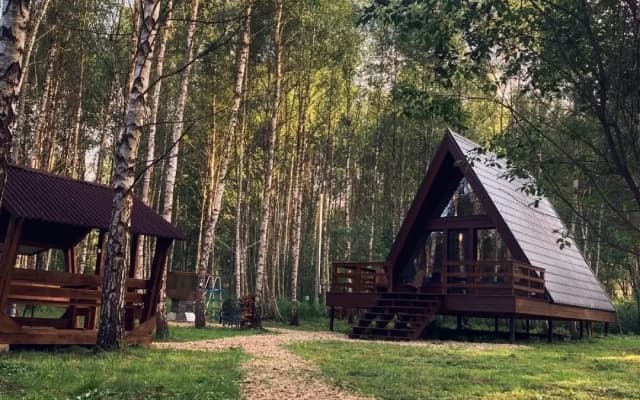 Шале A-frame Вблизи Реки Днепр