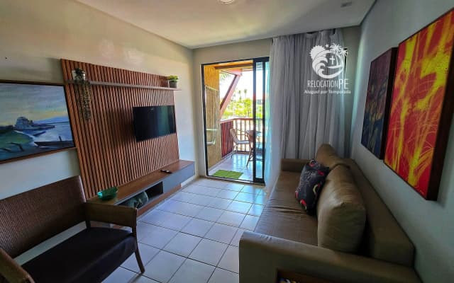 Marulhos Resort - Excelente Flat (até 6 pessoas) - Muro Alto