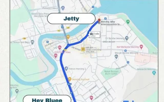 HeyBlueee Homestay~ 5min Jetty/Netflix/Games
