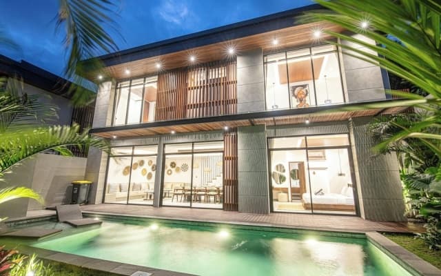 Exquisite 5BR Canggu Villa Steps From the Beach