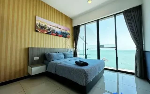 PD D'Wharf Duplex 3BR - Full Seaview (Up To 12 Pax)