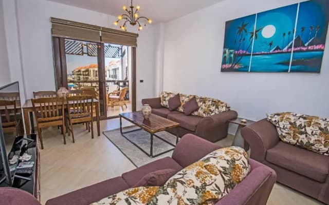 Premium sea view 2 bedrooms 2 bathrooms apartment located within Gravity Hotel & Aquapark Hurghada