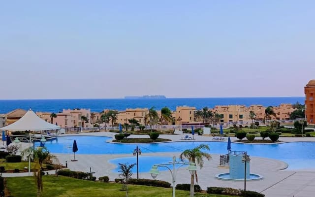 Porto sokhna waterfront sea and pool view