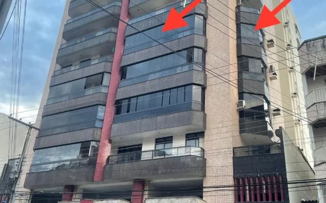 Apto Praia do Morro, 100m da praia, 3 Qts, uma vaga de garagem e WI-FI grátis