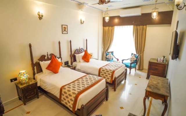 The Amar Mahal luxury boutique hotel near Fateh Sagar Lake Udaipur