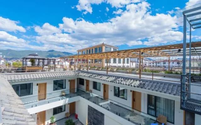 Artistic-Dawn, Twilight and Evening Wind New Chinese Design Courtyard