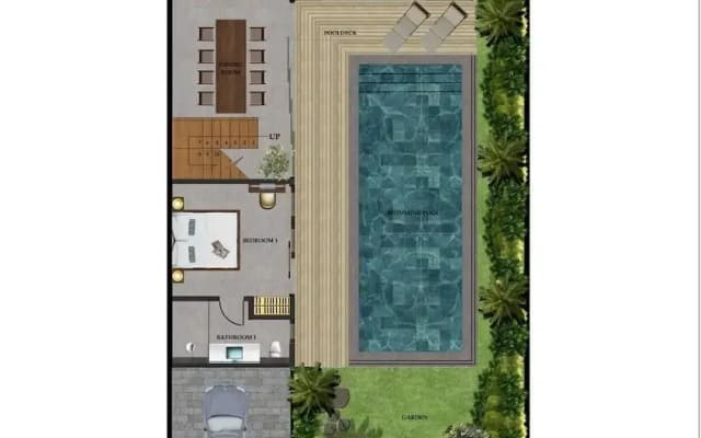 Stylish 5BR Beach Villa, 200m in Boho Canggu